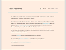 Tablet Screenshot of petermoskowitz.com